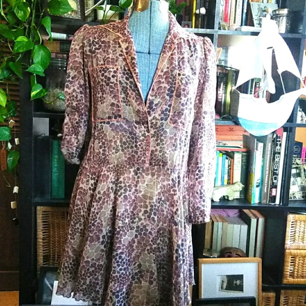 Vintage 70s print dress/tunic